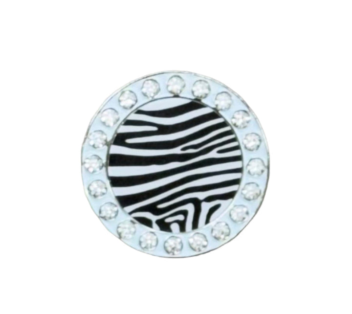 Best Of Golf America Crystal Rim Ball Marker - Zebra - Skorzie