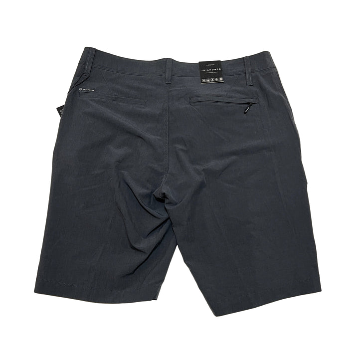 7 Diamonds Men's Performance Shorts 9" - Charcoal - Size 32 - Skorzie