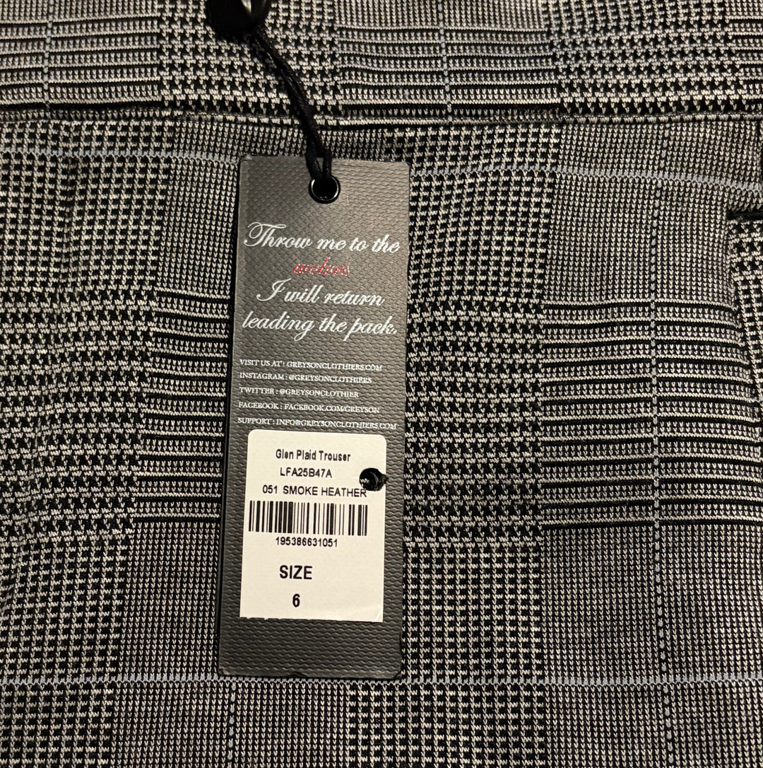 Greyson Women's Golf Trousers Glen Plaid 26" Smoke Heather Size 6