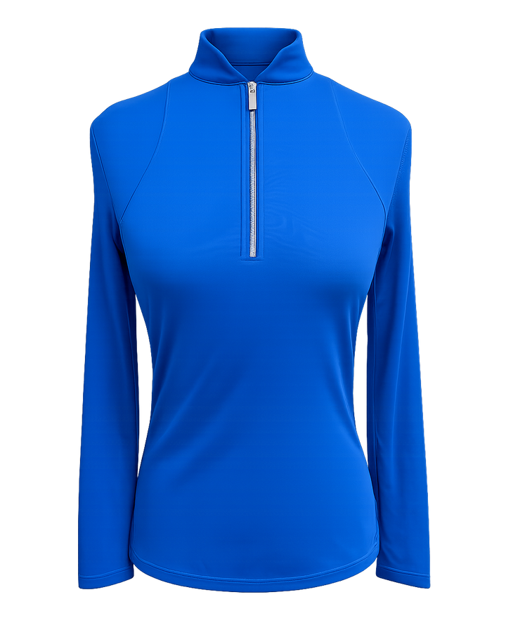 Tail Women's Elainne Long Sleeve Quarter Zip - Victoria Blue