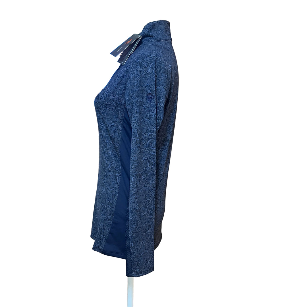 Kjus Sunshine Printed 1/2 Zip (w/logo) - Atlanta Blue - Skorzie