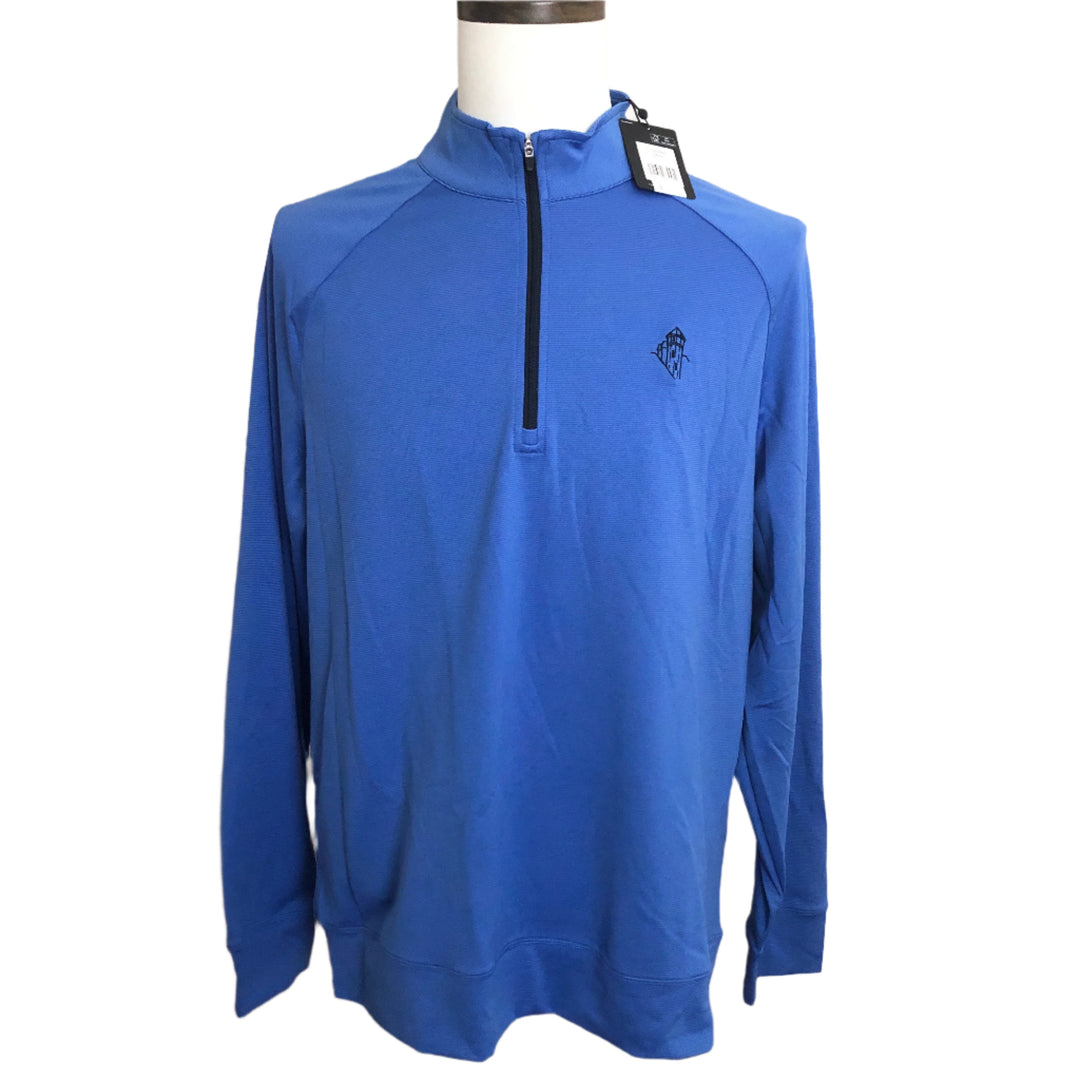 Dunning Golf 1/4 Zip (w/ logo) - Sapphire - Skorzie