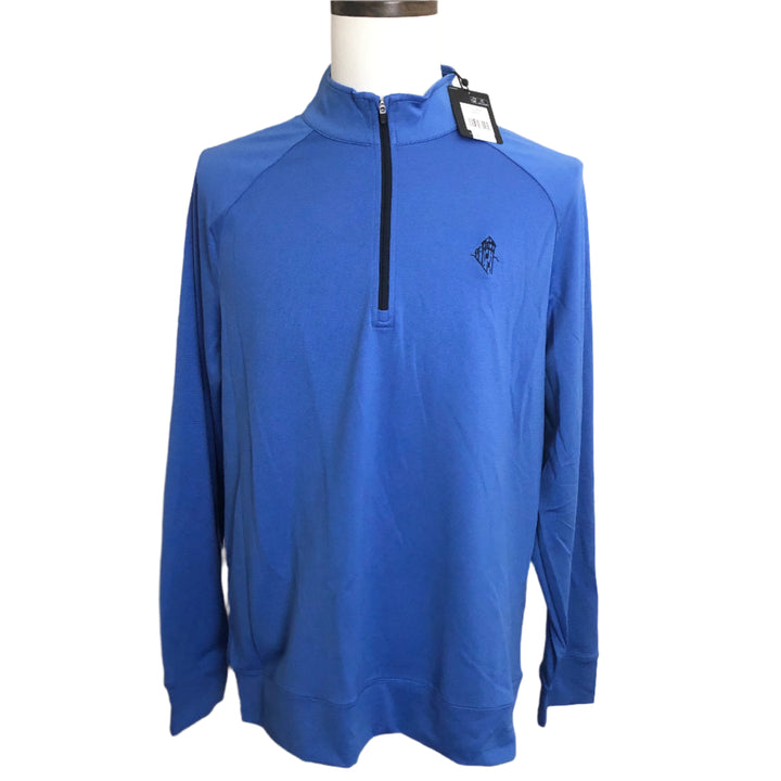 Dunning Golf 1/4 Zip (w/ logo) - Sapphire - Skorzie