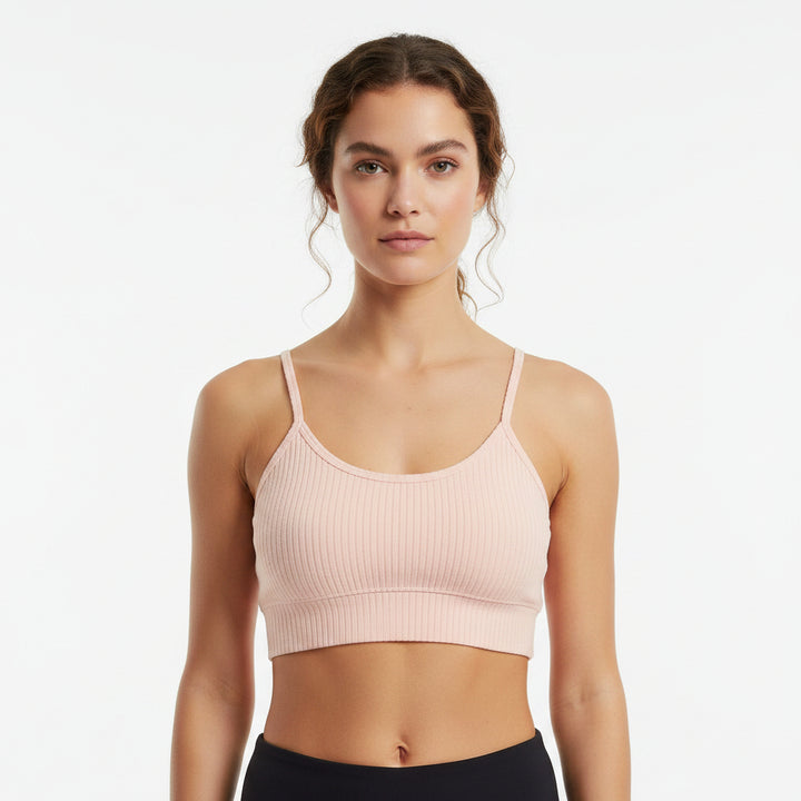 Spiritual Gangster Women's Bralette Gia Blush Pink Size M (FINAL SALE ITEM)