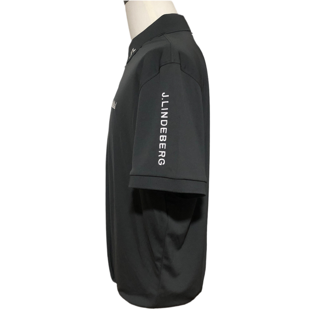 J.Lindeberg Tour Tech Polo (w/logo) - Asphalt - XX-Large (FINAL SALE ITEM) - Skorzie