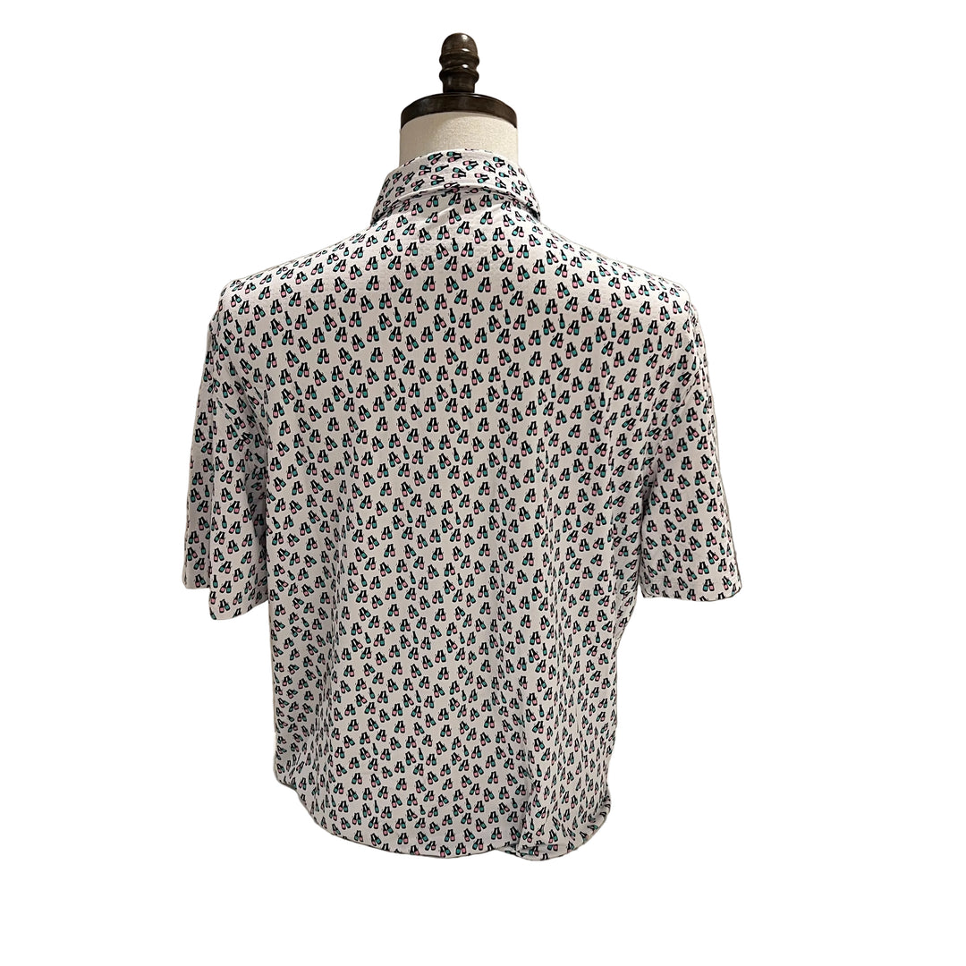 IBKUL Cheers Polo - Pink/Turquoise - Large - Skorzie