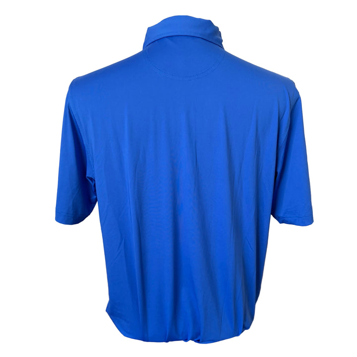 Bobby Jones Performance Jersey Solid Polo (w/ logo) - Marina Blue - Skorzie