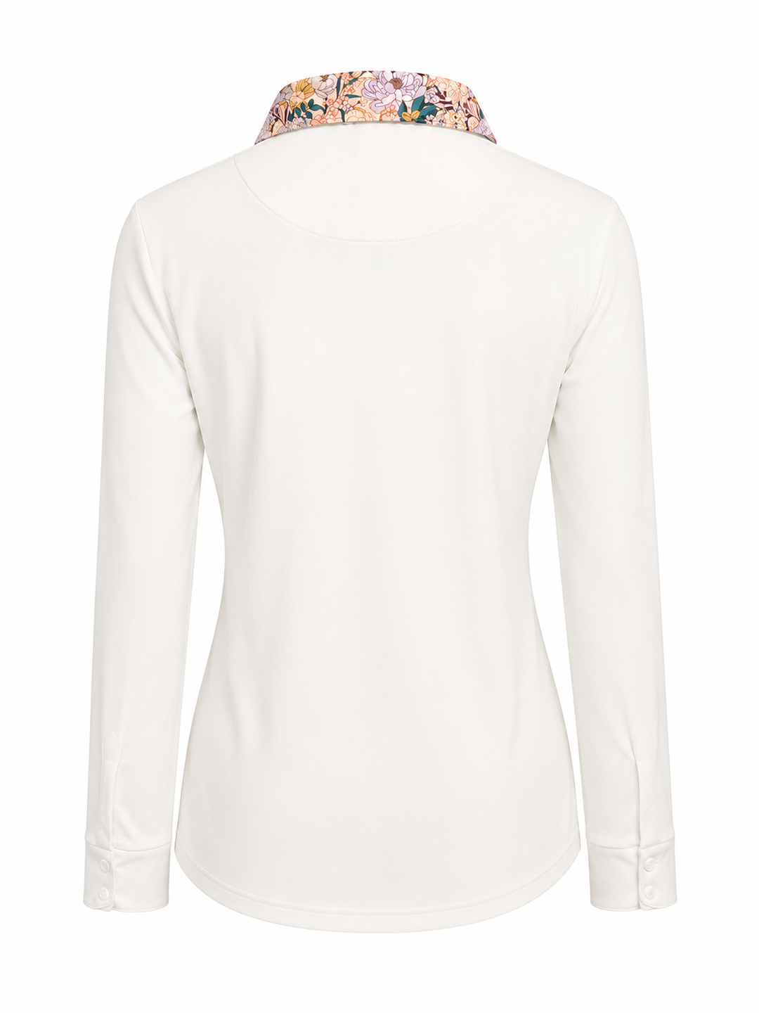 Kastel Denmark Long Sleeve Tailored Shirt - Champagne Blooming Peonies - Skorzie