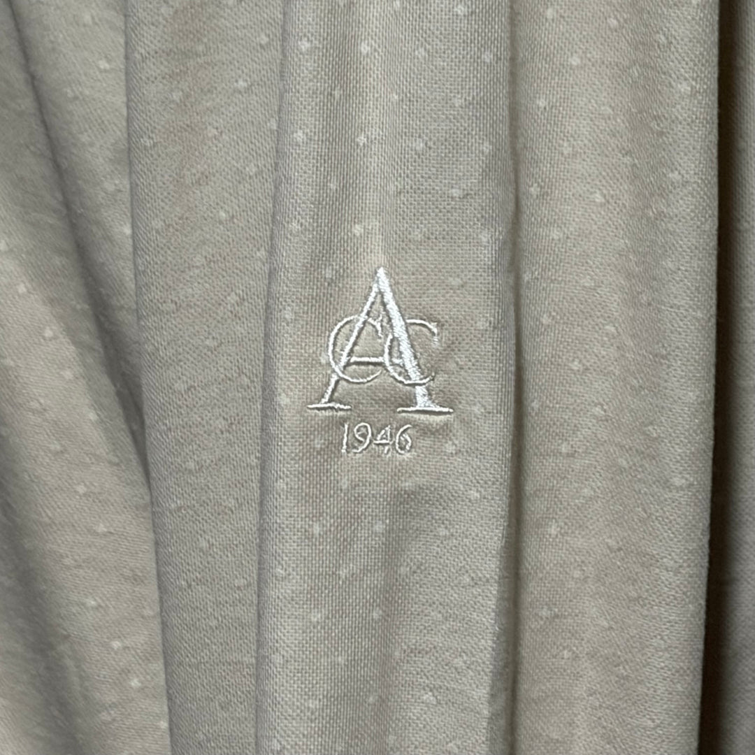 Travis Mathew Handsome Town L/S Polo (w/logo) - Italian Sand - Large - Skorzie