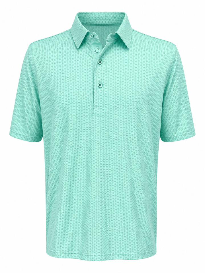 Bobby Jones Performance Jersey Balata Print Polo - Mint - Large