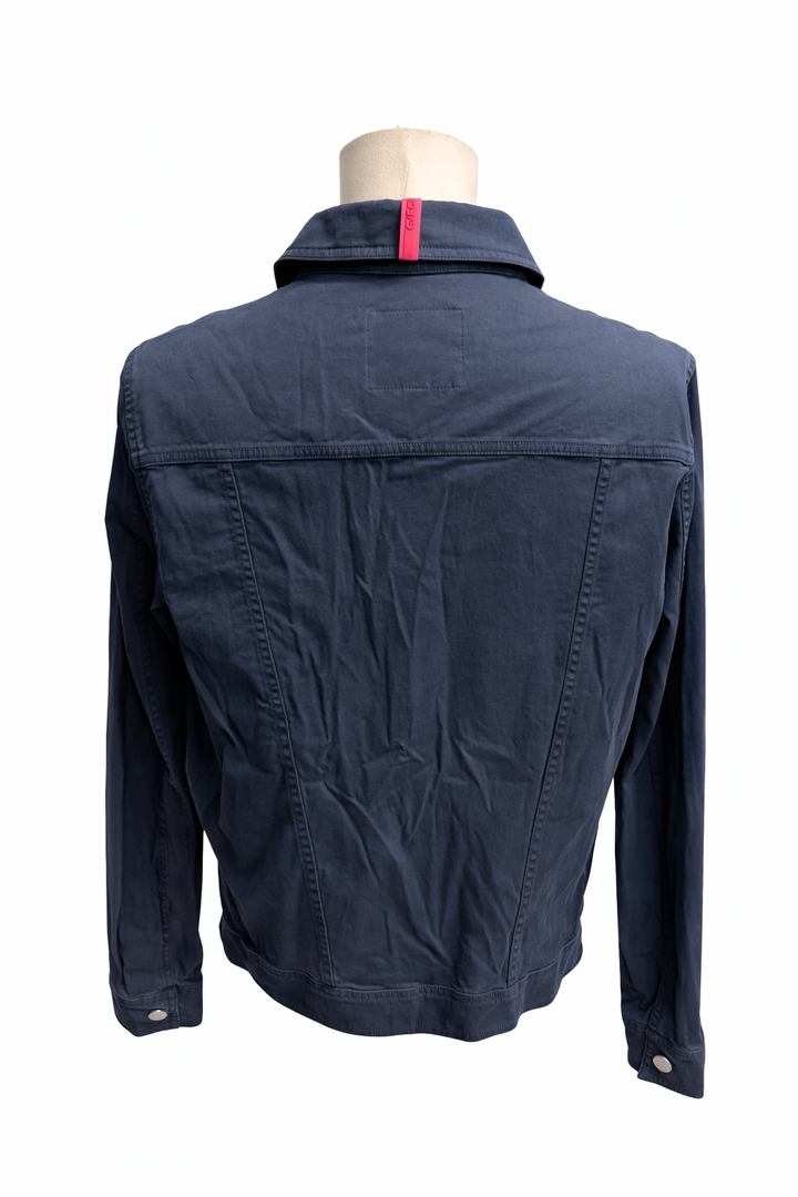 G/FORE Men's Stretch Cotton Gabardine Trucker Jacket - Twilight - Medium - Skorzie