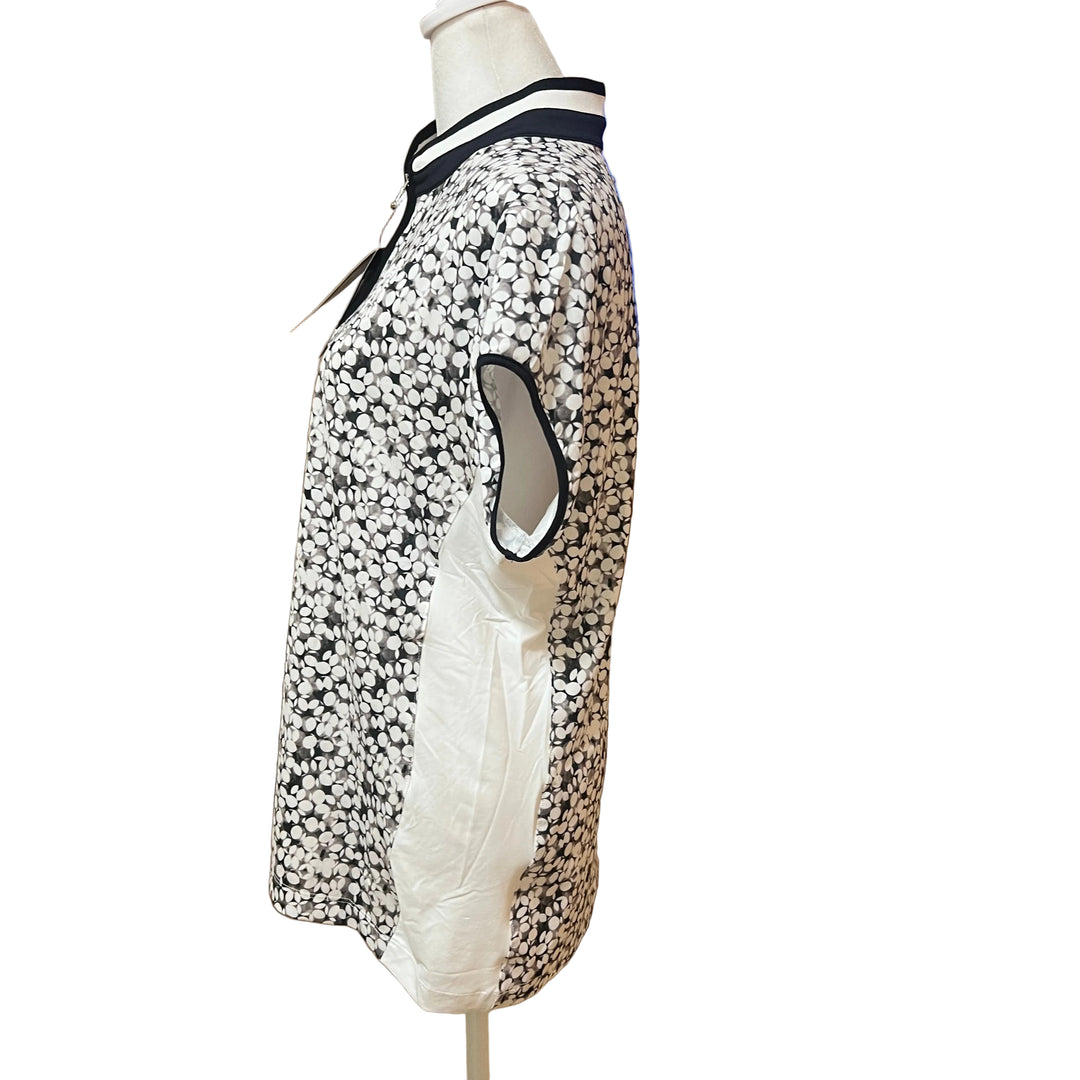 Lohla Sport Tate Cap Sleeve (w/ logo) - Black/White Print - X-Large - Skorzie