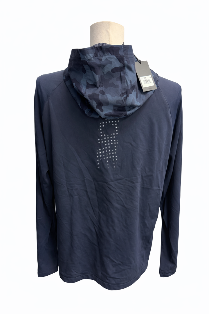 G/FORE Men's Hybrid Quarter Zip Hoodie- Twilight Camo - Medium