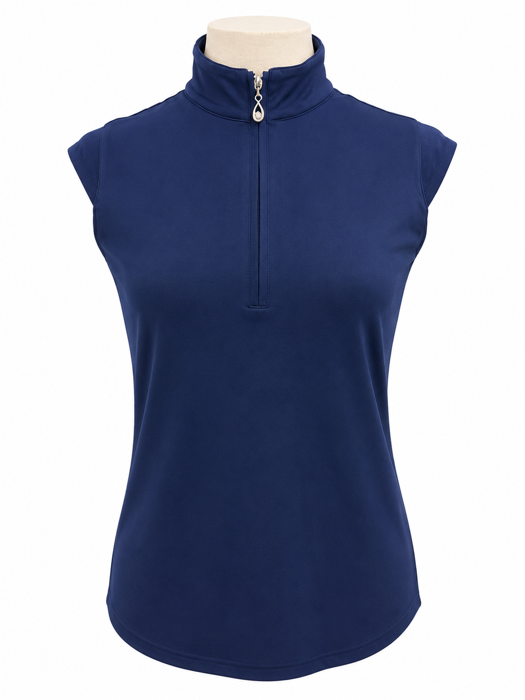 SanSoleil SolCool Sleeveless Mock  - Navy