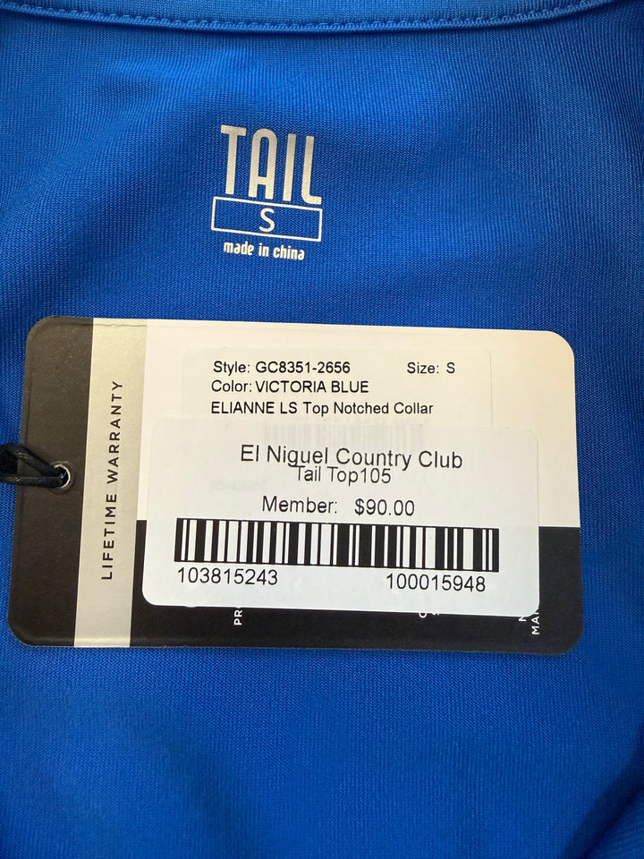 Tail Women's Elainne Long Sleeve Quarter Zip - Victoria Blue