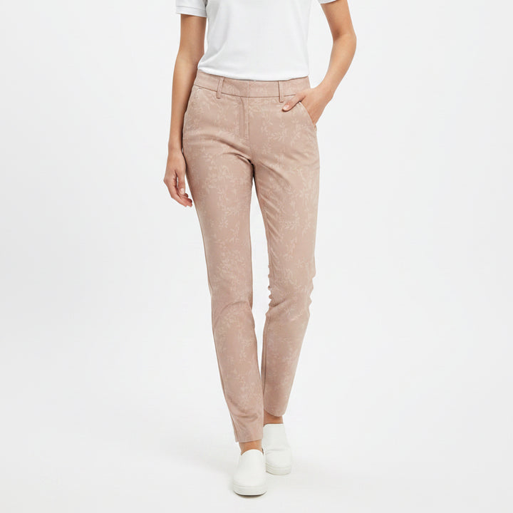 KJUS Women's Golf Pants Ice Embossed 7/8 Treggings 27" Blush Size L