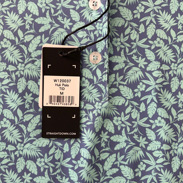 Straight Down Women's Golf Polo Huli Tidal Size M
