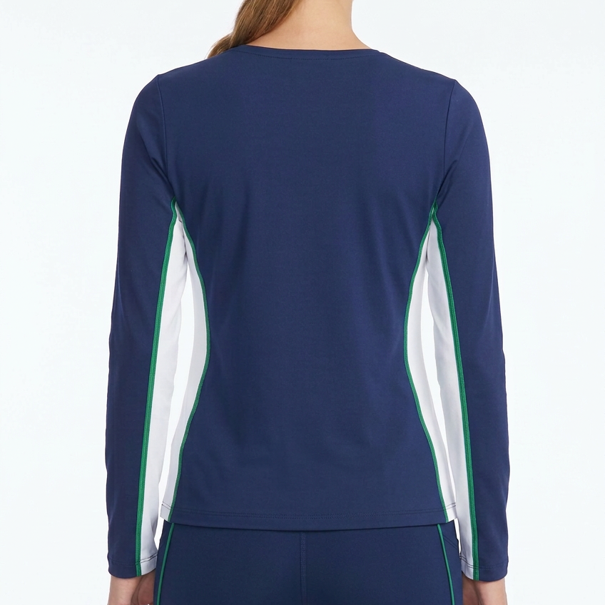 L'oeuf Poche Women's Tennis L/S Tee Breezy Navy Size XS