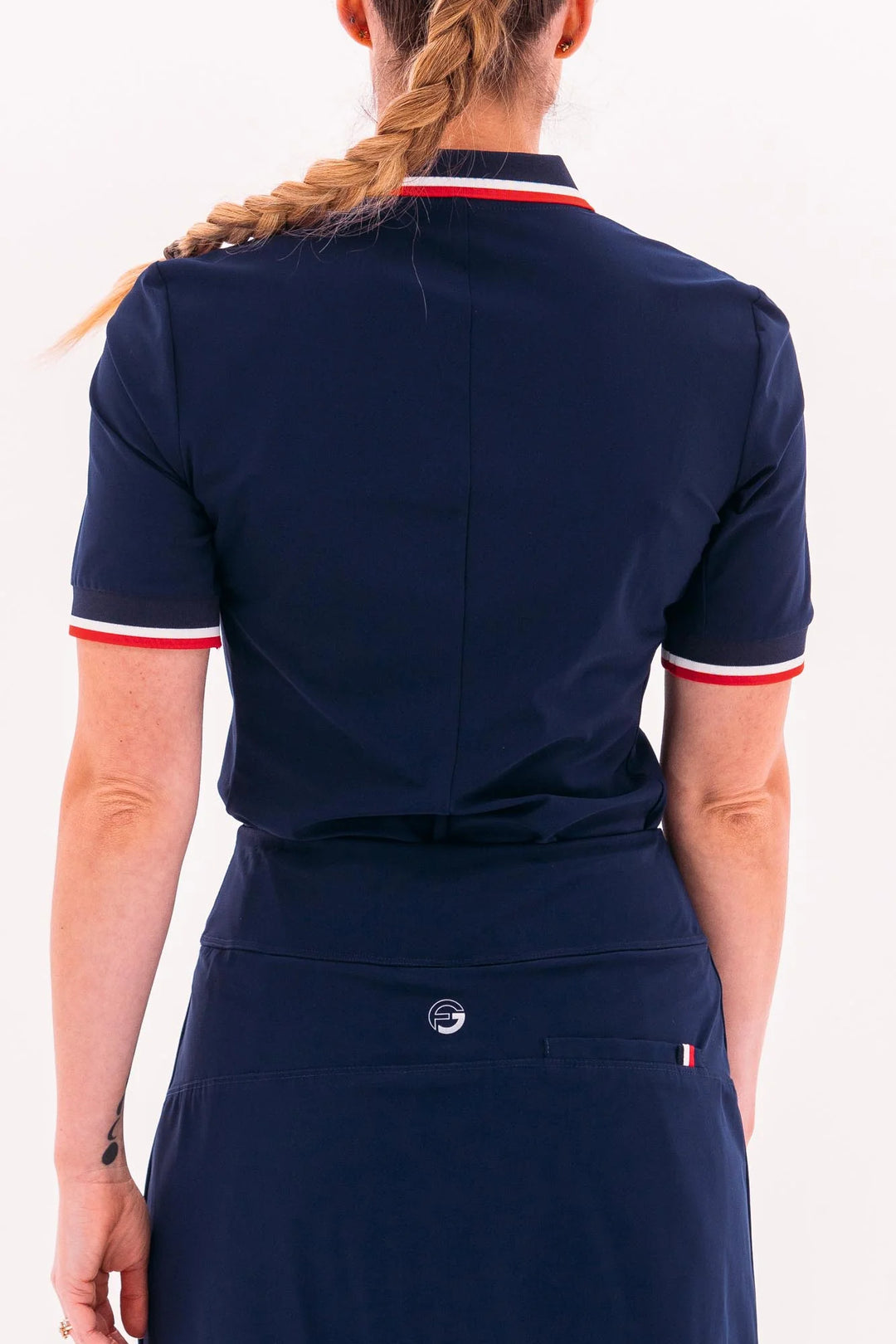 Foray Golf America Short Sleeve Polo - Navy - Skorzie