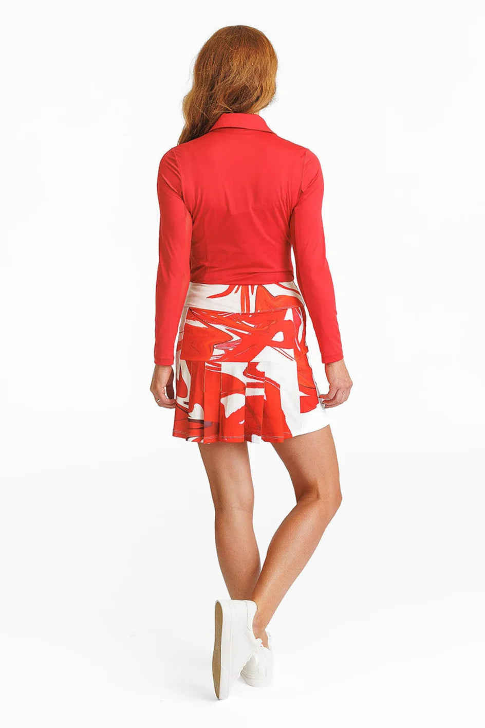 Amy Sport Womens Olivia Long Sleeved Top - Cherry