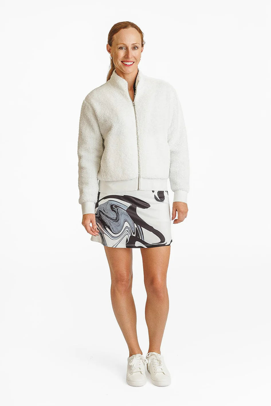 Amy Sport Womens Danni Bomber Jacket - Cotton Sherpa