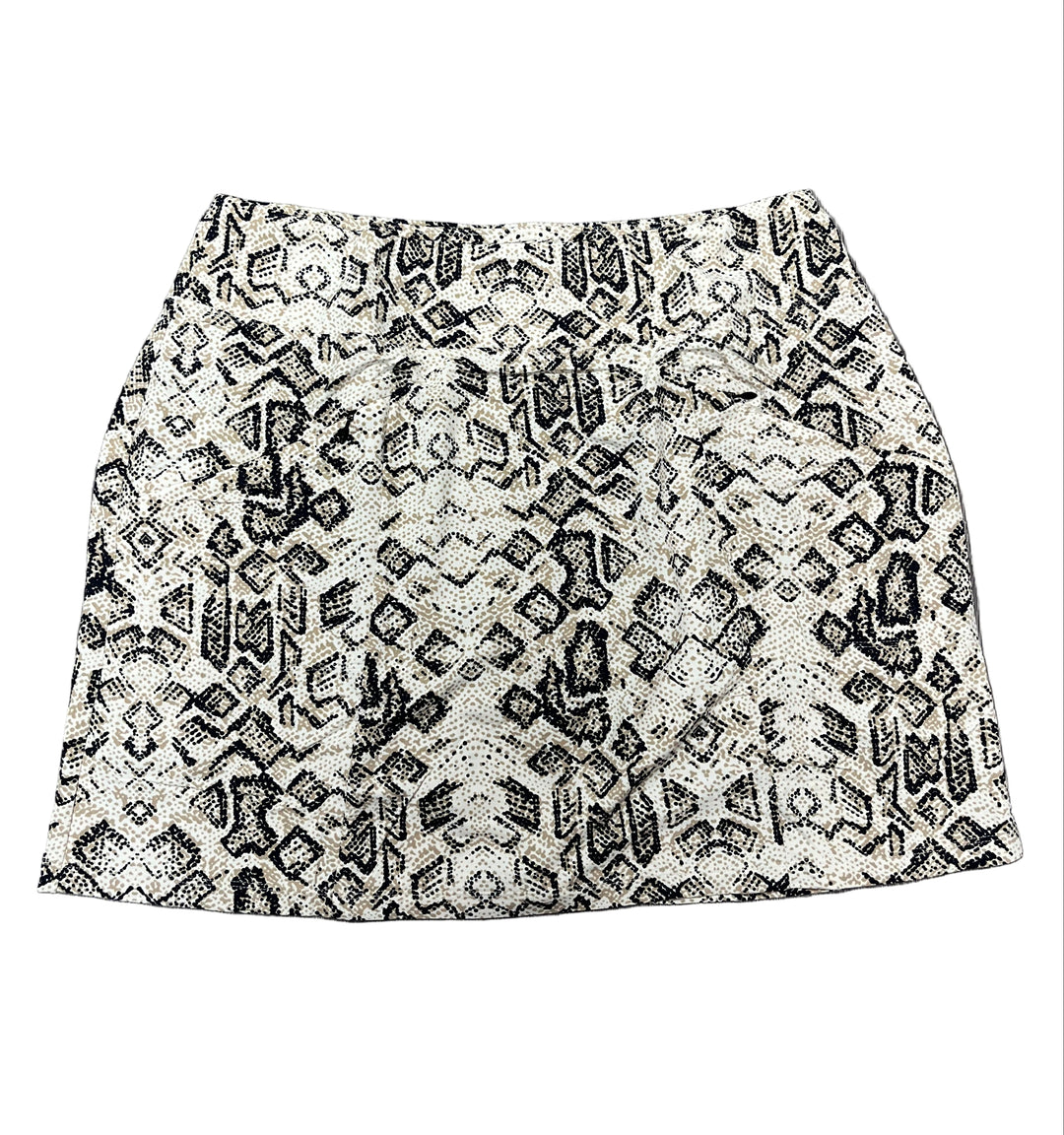 IBKUL Reptile Print Skort 17" -Tan/Black - Skorzie