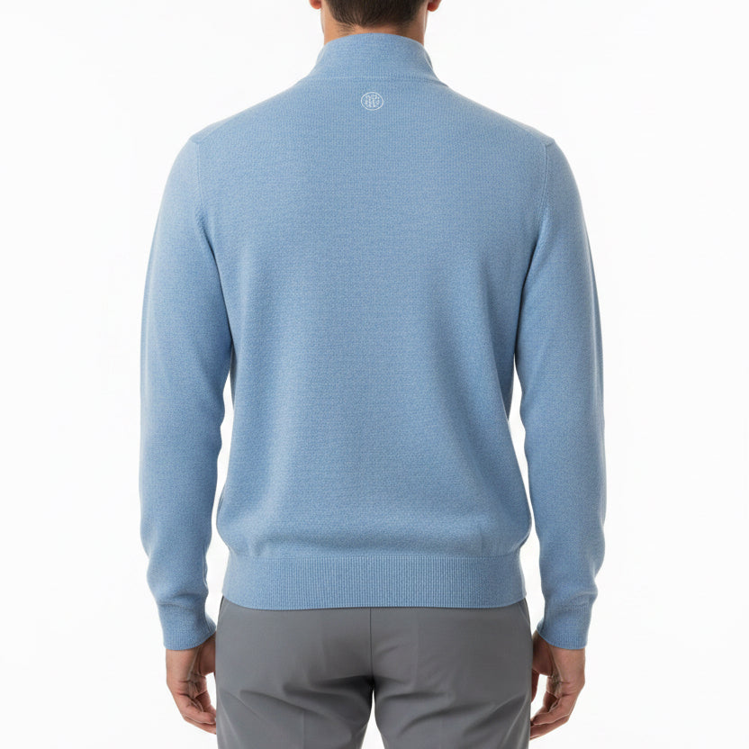 G/FORE Men's Golf Sweater Club Merino Wool 1/4 Zip Willow Size M