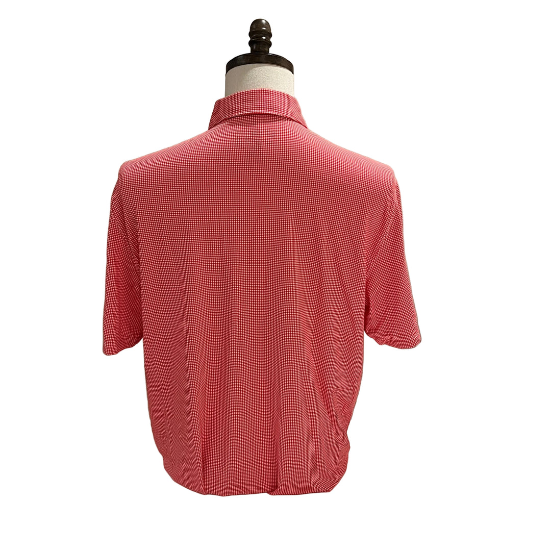 IBKUL Checkered Polo - Red - Large - Skorzie