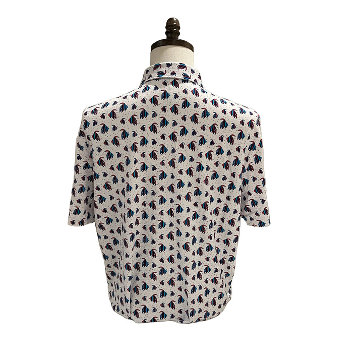 IBKUL Fish Polo - Red/Blue - Large - Skorzie