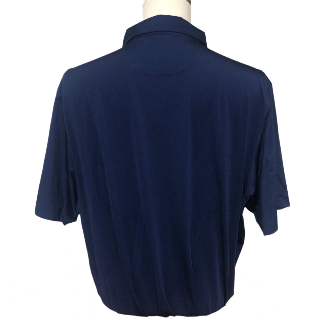 Bobby Jones Jersey Stripe Polo (w/ logo) - Summer Navy - XX-Large - Skorzie