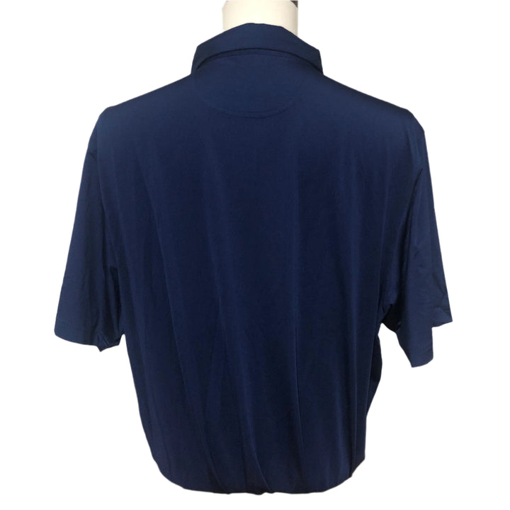 Bobby Jones Jersey Stripe Polo (w/ logo) - Summer Navy - XX-Large - Skorzie