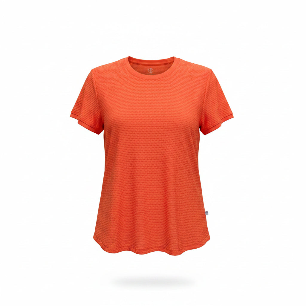 Addison Bay Active Mesh Walnut S/S - Papaya - Large - Skorzie
