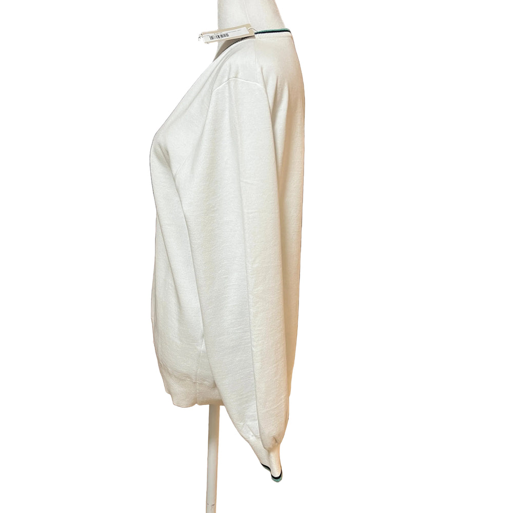 Peter Millar Coolspun Crewneck Sweater - White - Skorzie