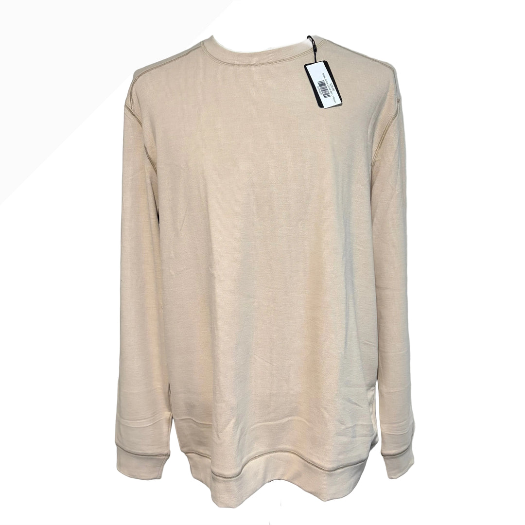 Greg Norman Coastal Crew Neck Pullover - Biscotti Heather - Large - Skorzie