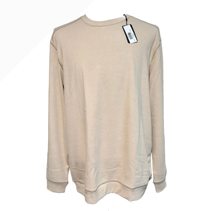 Greg Norman Coastal Crew Neck Pullover - Biscotti Heather - Large - Skorzie