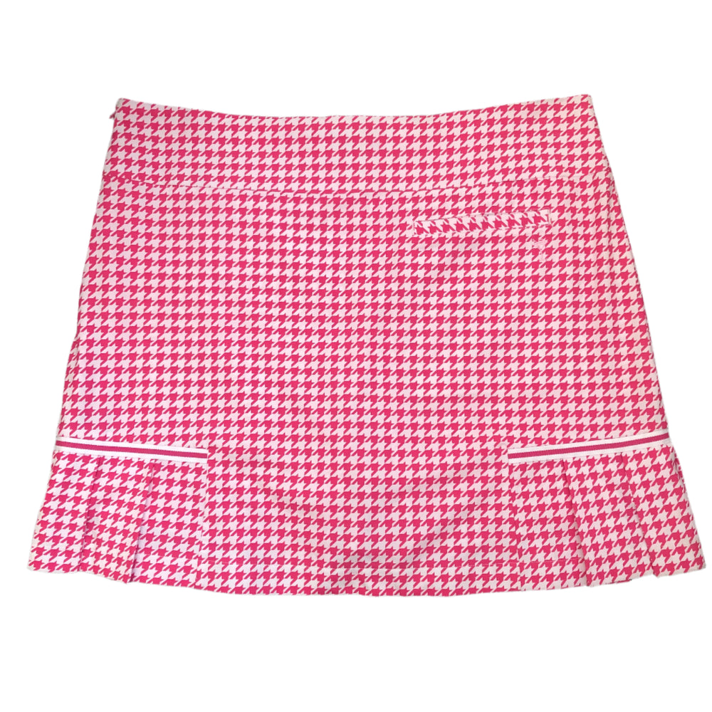 Golftini 17.5" Awareness Skort - Pink Houndstooth - Skorzie