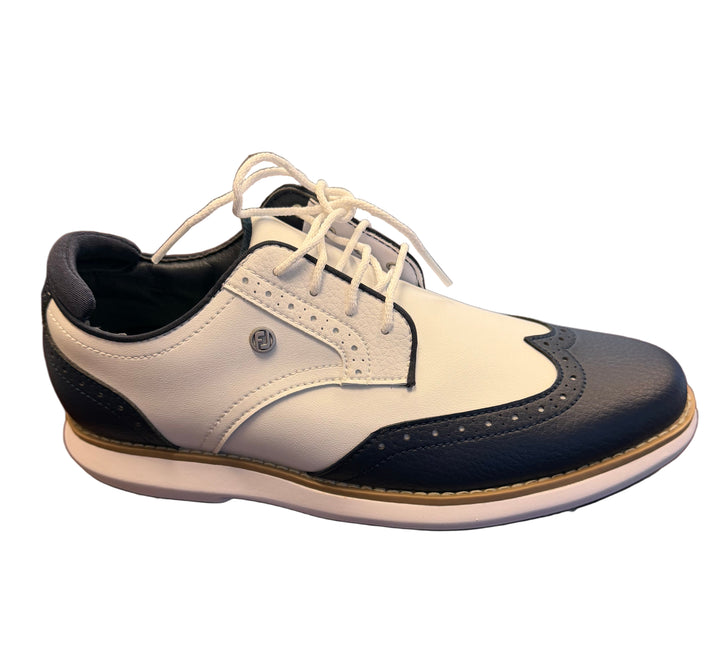 FootJoy Women's Traditions Golf Shoes -White/Navy