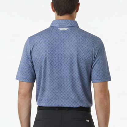 Straight Down Men's Golf Polo Sarasota Moonlight Size L