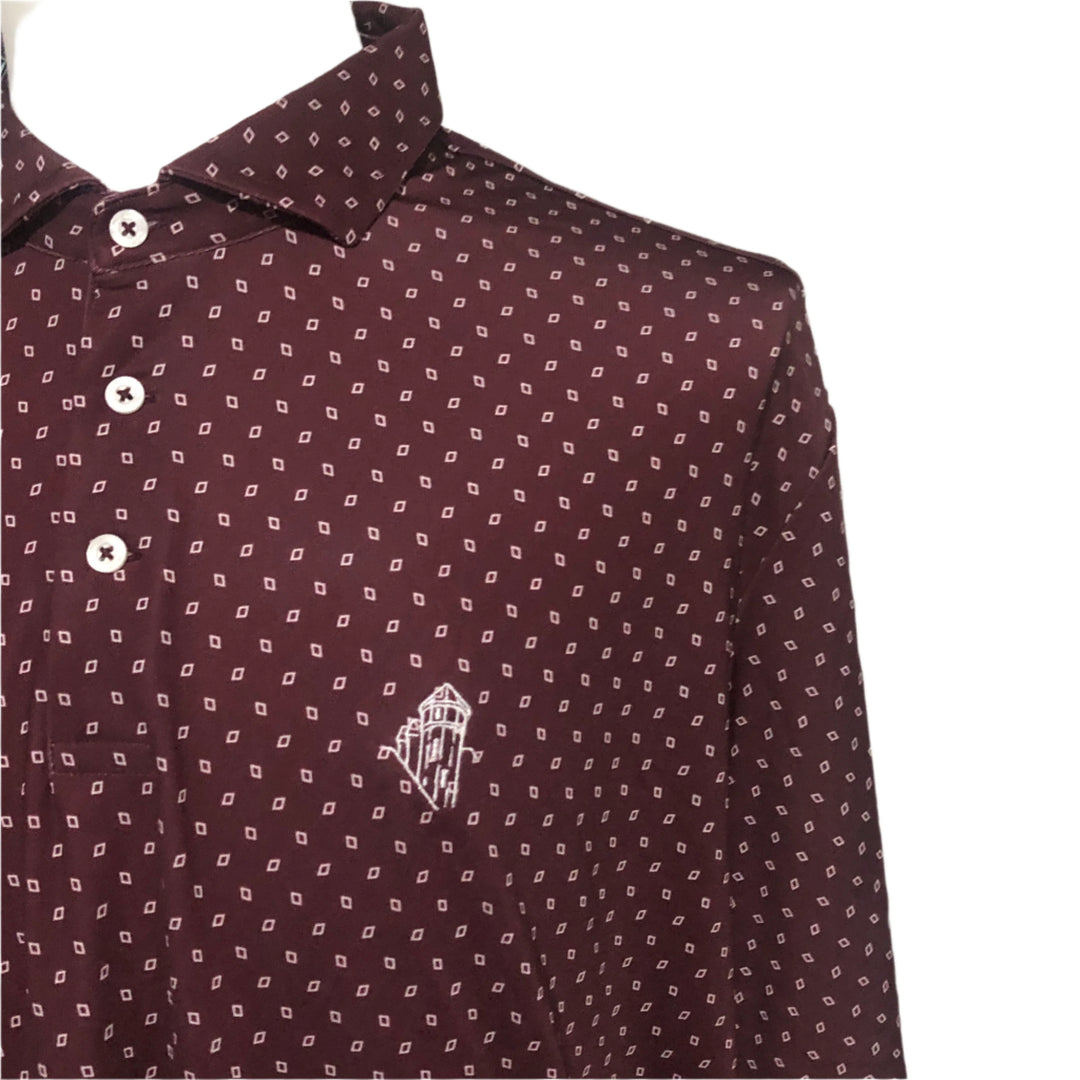 RLX Polo (w/ logo) - Maroon Patterned - XX-Large - Skorzie