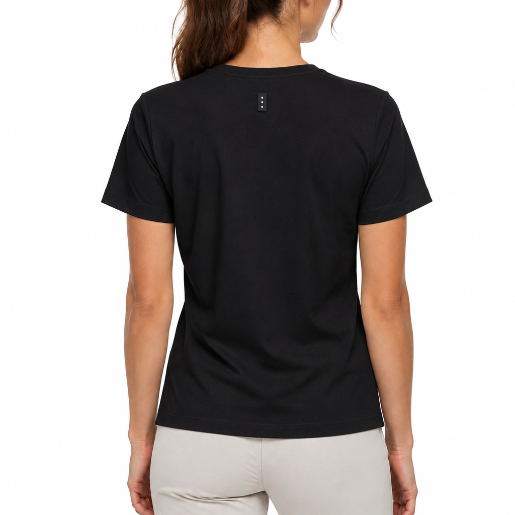 Jamie Sadock Women's Golf Polo Crew Neck Pocket T Black Size M
