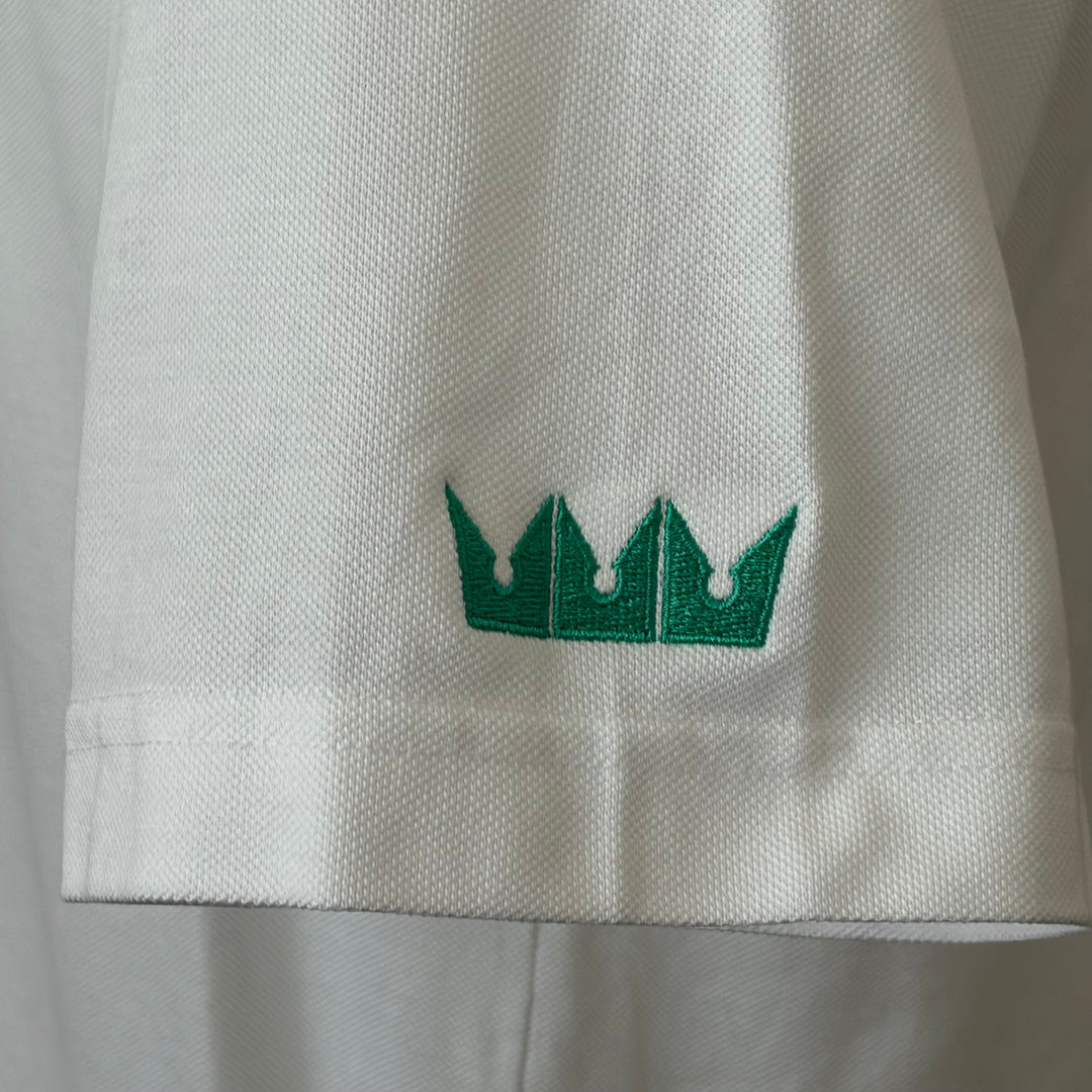 Turtleson Pierce Cotton Performance Polo (w/logo) - White - Skorzie