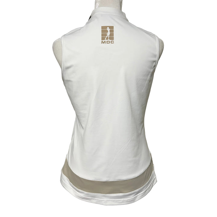 MDC Jersey Golf S/L Polo - White/Light Taupe - Skorzie