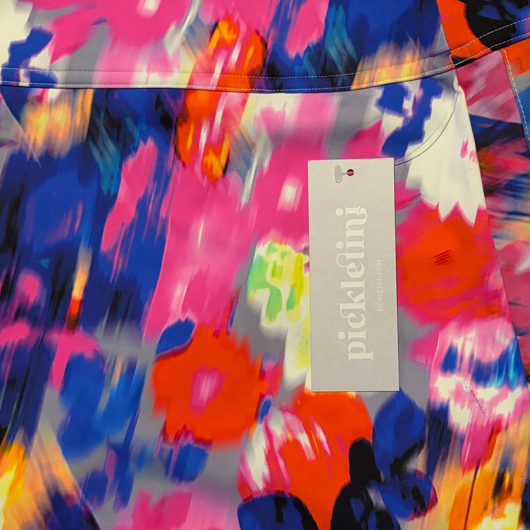 Pickletini Women's Pickleball Skort Lucia 13.5" Blurred Floral Size L