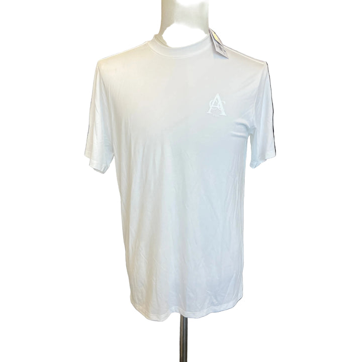2UNDR Luxury Crew Tee (w/logo) - White (FINAL SALE ITEM) - Skorzie