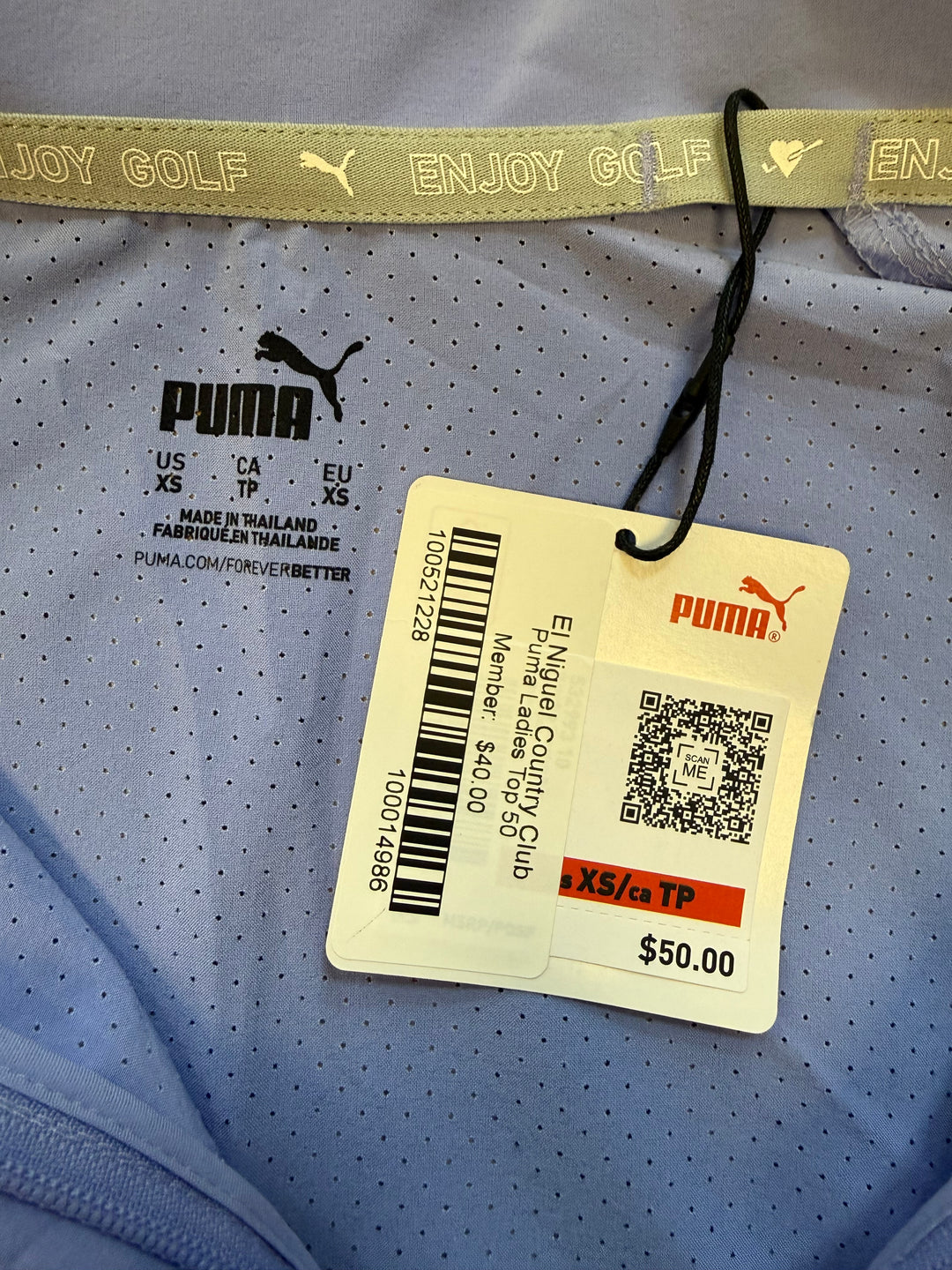 Puma Sleeveless Quarter Zip Mock - Purple - X-Small