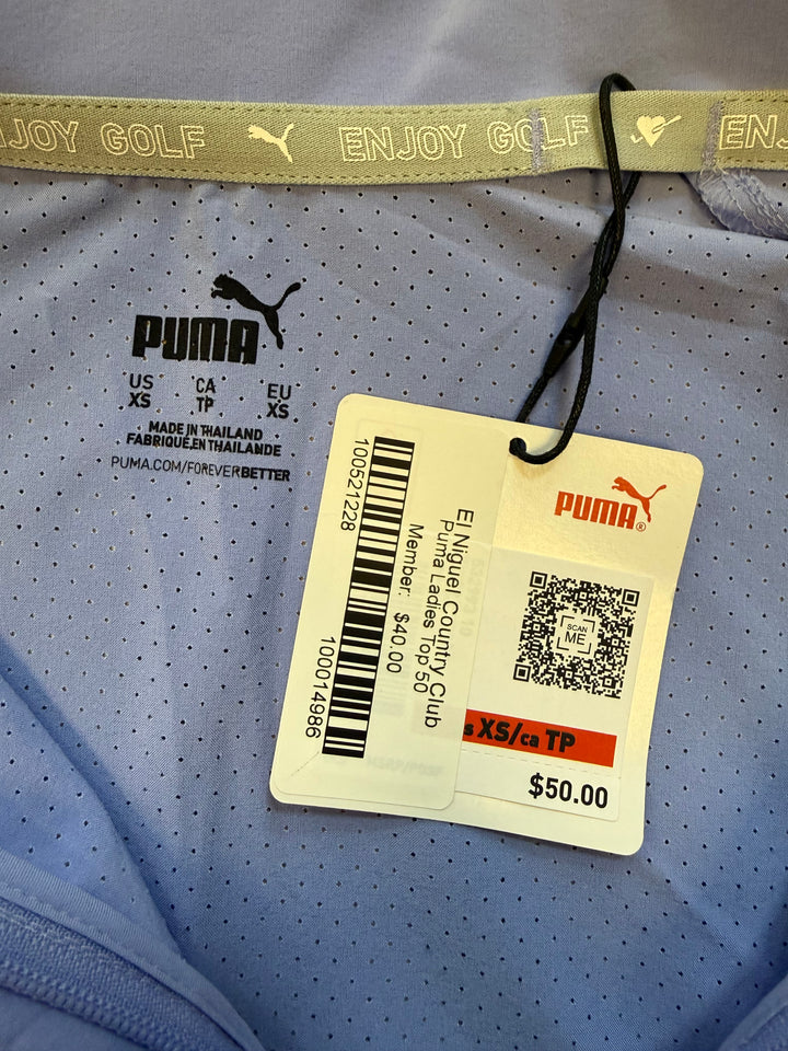 Puma Sleeveless Quarter Zip Mock - Purple - X-Small