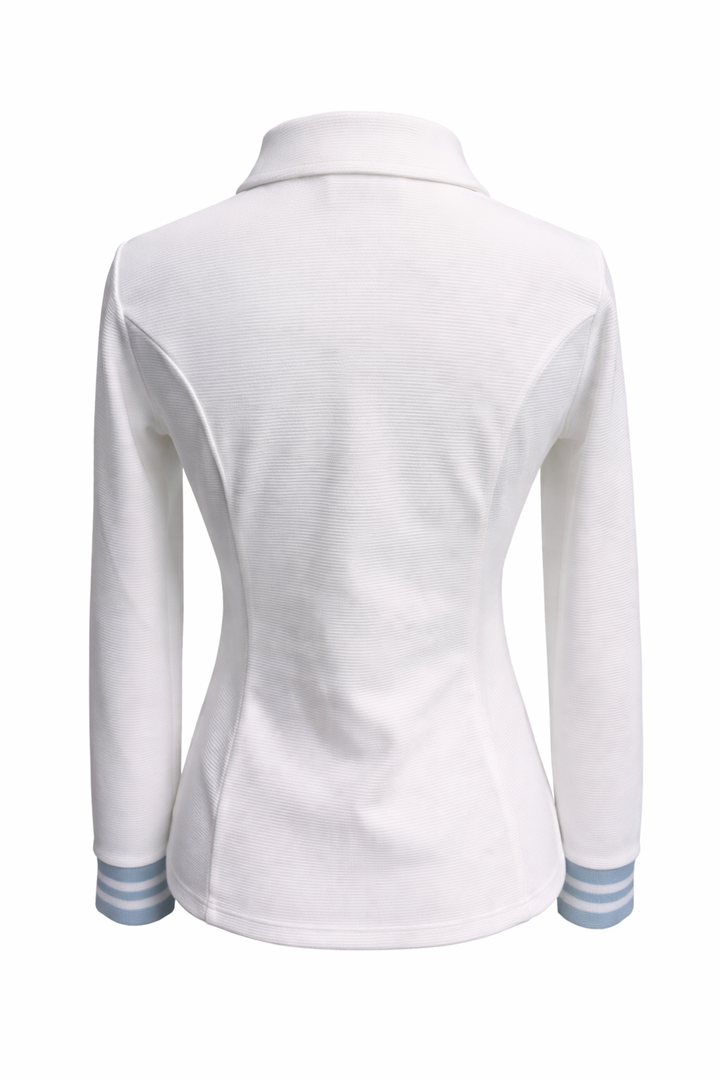 L'oeuf Poche Baseline Rib Jacket - White - Small - Skorzie