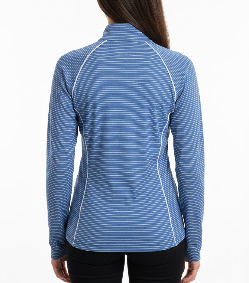 Johnnie-O Women's Golf L/S Polo Jasmine (w/logo) Palace Blue