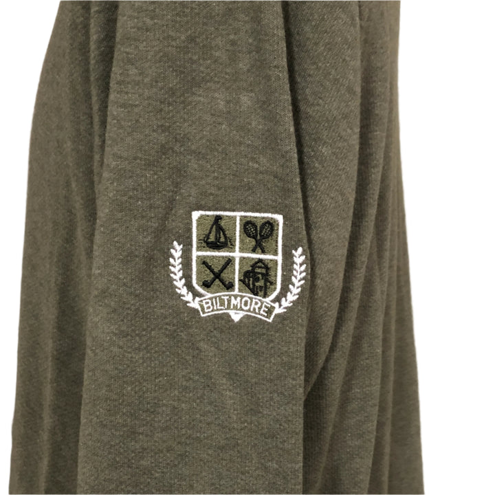 Adidas 3 Stripes 1/4 Zip (w/ logo) - Olive - Large - Skorzie