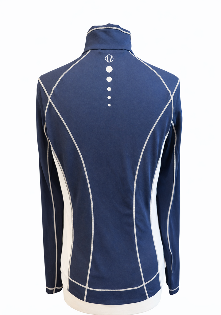 Sunice Women's Anna Half-Zip Knit Pullover - Midnight/Pure White